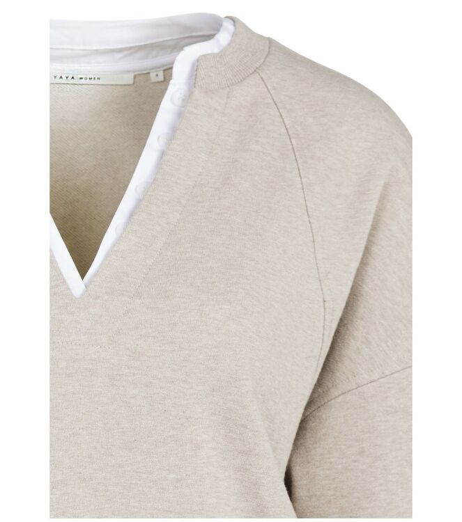 YAYA 01-109127-608 PURE CASHMERE BROWN MELANGE