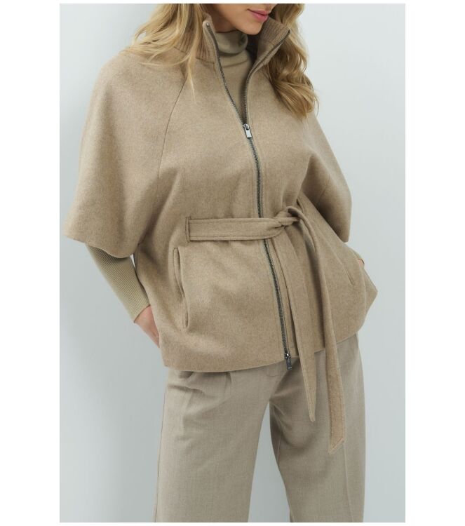 YAYA 02-001090-610 PURE CASHMERE BROWN MELANGE