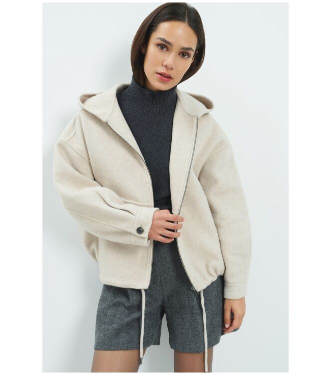 YAYA 02-001091-610 PURE CASHMERE BROWN MELANGE