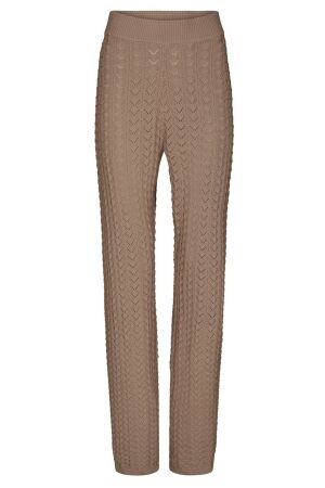 Neo Noir Rizzy Fine Crochet Pants 214 Taupe