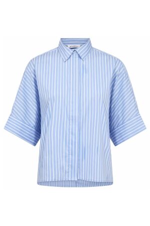 Co'Couture KaioCC Stripe SS Shirt 23 Pale Blue