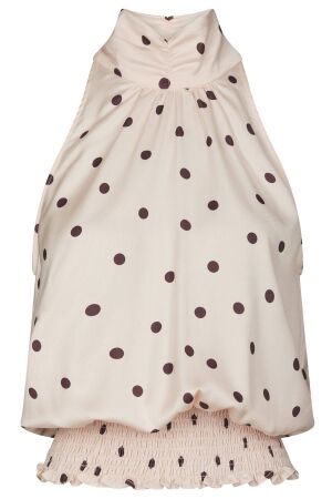 Neo Noir Jos Big Dot Top Light pink Neo Noir Jos Big Dot Top Light pink
