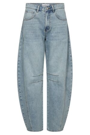 Haute L'amitié Drew Barrel Panel Tall Jeans Bleached Denim