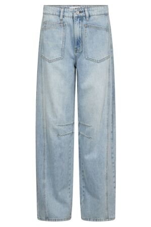 Haute L'amitié Barrel Front Pocket Tall Jeans Bleached Denim Haute L'amitié Barrel Front Pocket Tall Jeans Bleached Denim