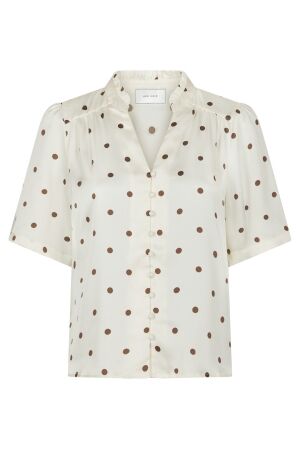 Neo Noir Torana Dotted Blouse 122 Creme