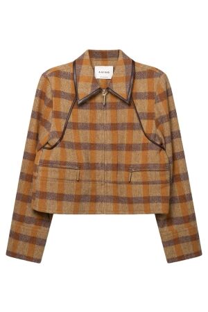 Aaiko SOLIN BROWN CHECK PES 570 181142 CARAMEL Aaiko SOLIN BROWN CHECK PES 570 181142 CARAMEL