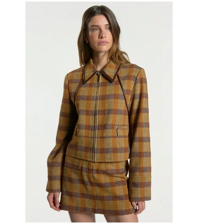Aaiko SOLIN BROWN CHECK Bruin