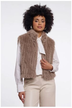 Rino & Pelle Waistcoat with closure 11100 mocha latte Rino & Pelle Waistcoat with closure 11100 mocha latte