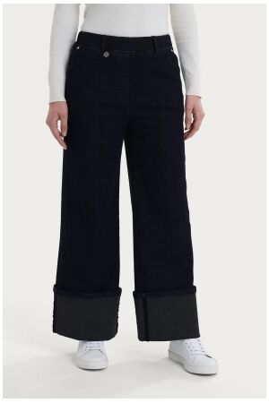 Ragno Super denim pants - palazzo with pockets Nero