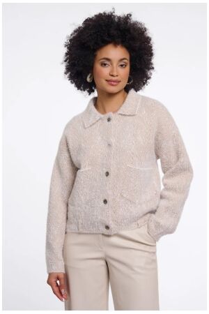 Rino & Pelle Boxy jacket 11152 beige herringbone Rino & Pelle Boxy jacket 11152 beige herringbone