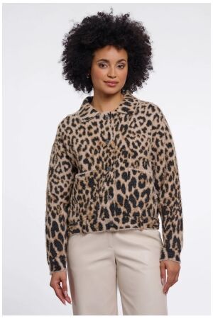 Rino & Pelle Boxy jacket 10307 light leopard Rino & Pelle Boxy jacket 10307 light leopard