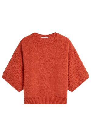 Summum Boxy sweater Mohair wool blend knit 508 Goji berry Summum Boxy sweater Mohair wool blend knit 508 Goji berry