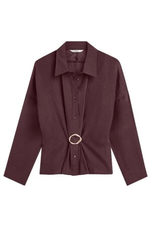 Summum Blouse Lyocell blend 335 Dark burgundy