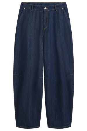 Summum Balloon shape leg Light Cotton twill 492 Night blue denim