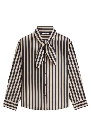 Summum Blouse Two tone stripe 495 Midnight blue Summum Blouse Two tone stripe 495 Midnight blue