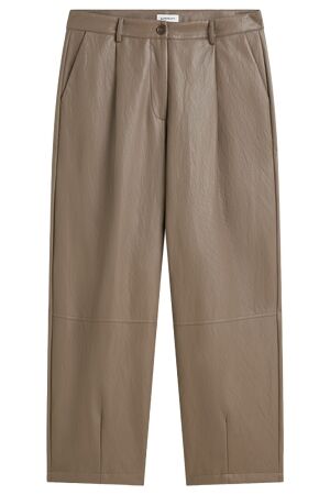 Summum Balloon trouser Soft faux leather 708 Light taupe Summum Balloon trouser Soft faux leather 708 Light taupe