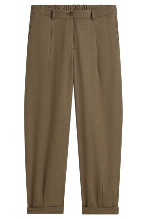 Summum Trousers barrel fit Twill melange 742 Taupe