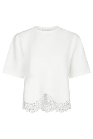 Neo Noir Iria Lace Tee White