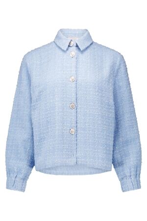 Studio Anneloes Vieve tweed jacket 6000 sky blue Studio Anneloes Vieve tweed jacket 6000 sky blue