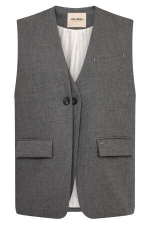 Mos Mosh MMPippie Pirel Vest 919 grey melange Mos Mosh MMPippie Pirel Vest 919 grey melange