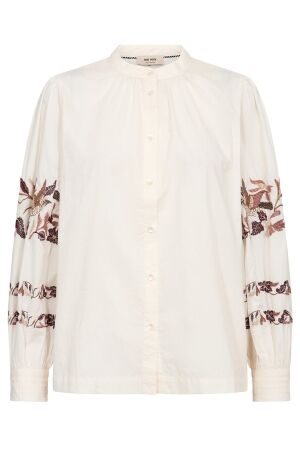Mos Mosh MMNotto Embroid Shirt 180 ecru Mos Mosh MMNotto Embroid Shirt 180 ecru