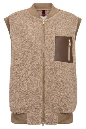 Mos Mosh MMJovo Teddy Vest 128 oxford tan Mos Mosh MMJovo Teddy Vest 128 oxford tan