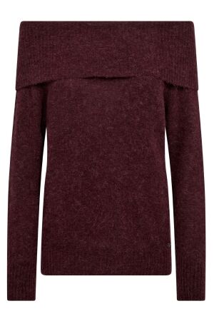 Mos Mosh MMMape Off Shoulder Knit 278 port royale Mos Mosh MMMape Off Shoulder Knit 278 port royale