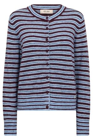 Mos Mosh MMMilvi Stripe Cardigan 278 port royale