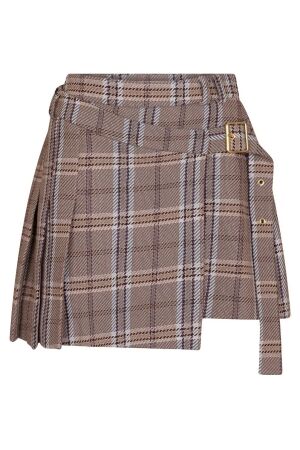 Josh V JV-SETH mid waisted skort 652 cognac check