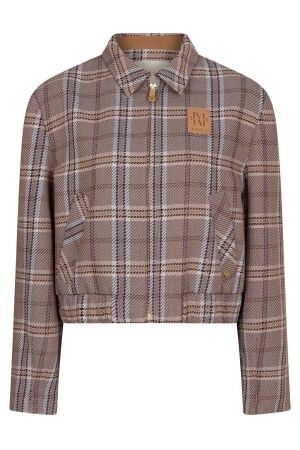 Josh V JV-PEPPER oversized jacket 652 cognac check