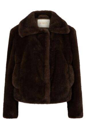 Josh V JV-LOVISA regular faux fur coat 671 soft brown Josh V JV-LOVISA regular faux fur coat 671 soft brown
