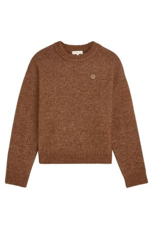 Josh V JV-IZE oversized sweater with logo 043 cognac Josh V JV-IZE oversized sweater with logo 043 cognac