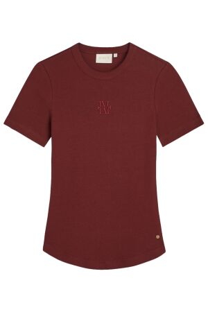 Josh V JV-CODY slim fit T-shirt with logo 878 burgundy Josh V JV-CODY slim fit T-shirt with logo 878 burgundy
