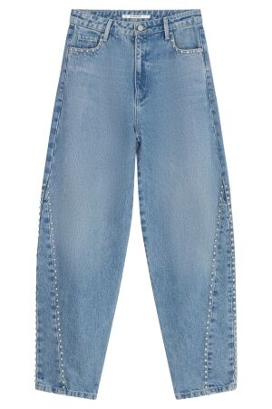 Homage Amber - Balloon Jeans With Studs Vintage Wash