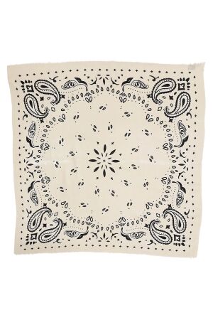 Bow 19 Paisley big scarf Creme