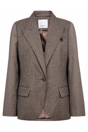 Co'Couture VeyaCC Check Fitted Blazer 20002 Brown Co'Couture VeyaCC Check Fitted Blazer 20002 Brown