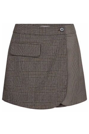 Co'Couture VeyaCC Check Wrap Skort 20002 Brown