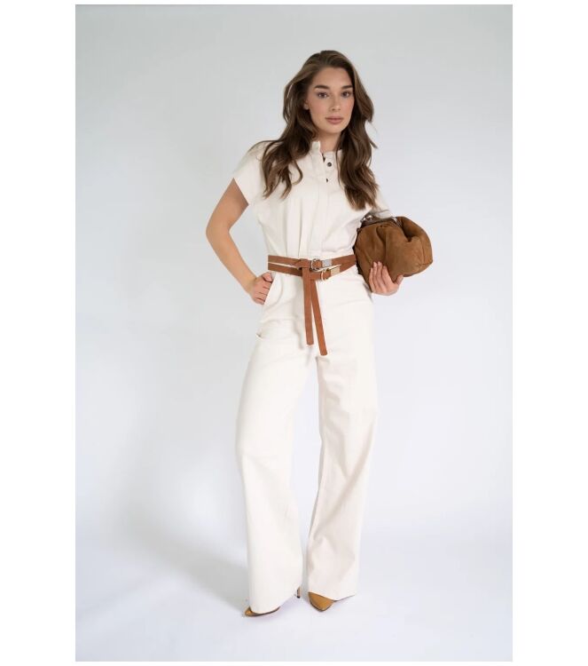 Est\'Seven HALEY JUMPSUIT DENIM Beige