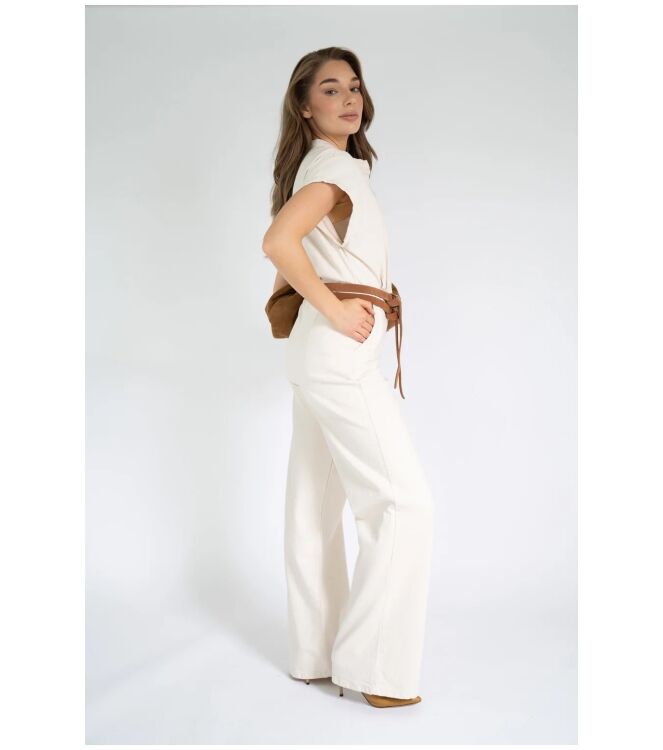 Est\'Seven HALEY JUMPSUIT DENIM Beige