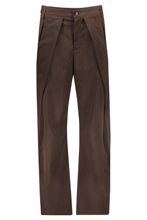 Geisha Pants baggy pinstripe 775 brown Geisha Pants baggy pinstripe 775 brown
