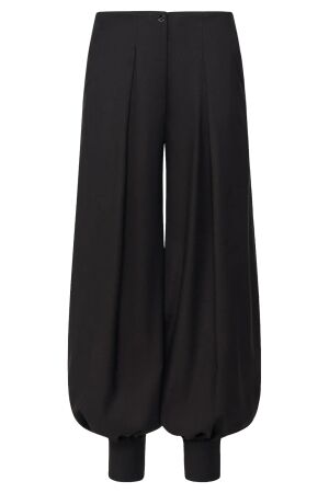 Access Pleated harem pants 170 Black