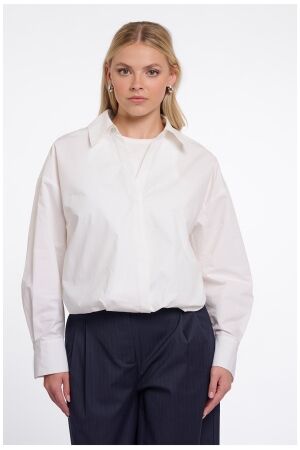 Rino & Pelle Wrap blouse with fixed innertop 10 white Rino & Pelle Wrap blouse with fixed innertop 10 white