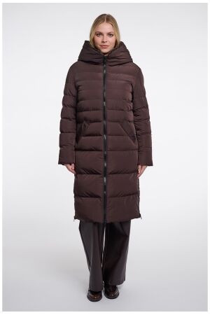 Rino & Pelle Long padded hooded coat 11104 peated Rino & Pelle Long padded hooded coat 11104 peated