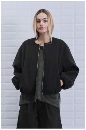 With Black  WBLKENNEDY BOMBER JACKET peat dark green