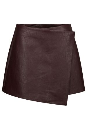 Neo Noir Elayne Faux Leather Skorts 162 Bordeaux Neo Noir Elayne Faux Leather Skorts 162 Bordeaux