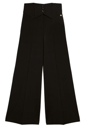 Josh V JV-PETRA high-rise wide-leg trousers 300 Black