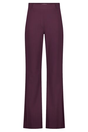Studio Anneloes Flair bonded trousers 4800 aubergine
