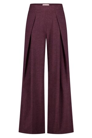 Studio Anneloes Sari herringbone trousers 4847 aubergine/light aubergine Studio Anneloes Sari herringbone trousers 4847 aubergine/light aubergine