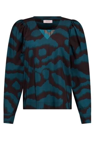 Studio Anneloes Les blurred top 8782 espresso/teal Studio Anneloes Les blurred top 8782 espresso/teal