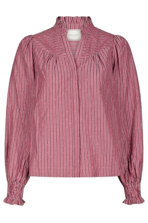 Neo Noir Astrida Soft Stripe Stone Blouse 393 Dark Rose Neo Noir Astrida Soft Stripe Stone Blouse 393 Dark Rose